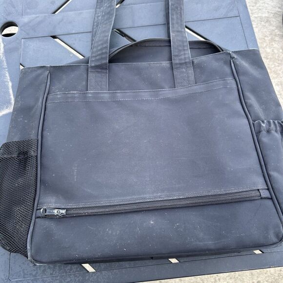 LL Bean Tote Bag Polyester Exterior Baby Bag Large Outdoor Multiple Pocket Purse - Picture 8 of 13